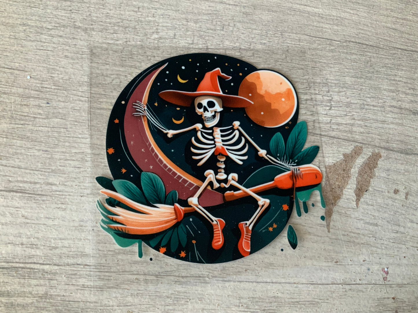 Skelly moon and broom