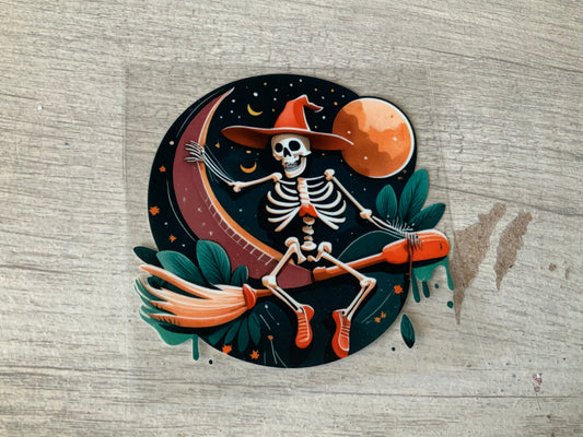 Skelly moon and broom