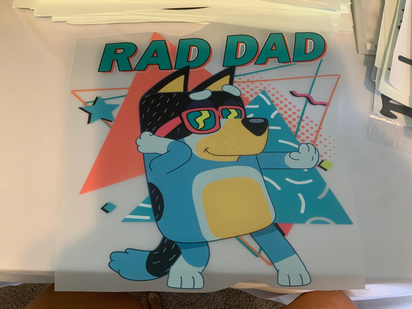 Rad dad blue dog