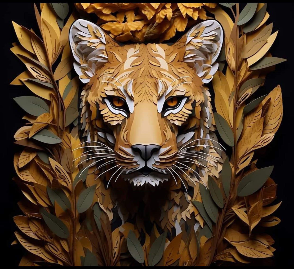 3 d lion