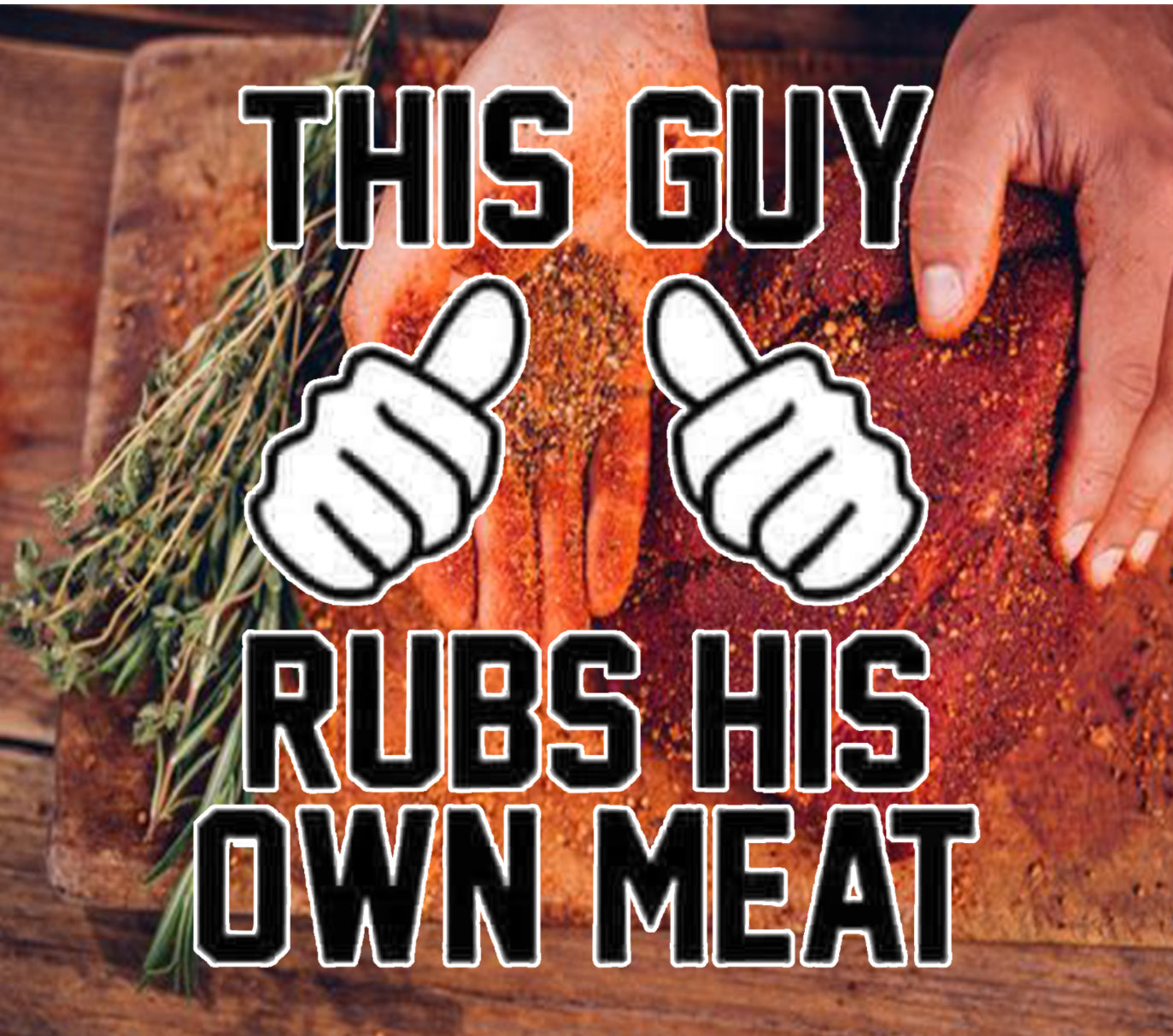 This guy rubs his own meat