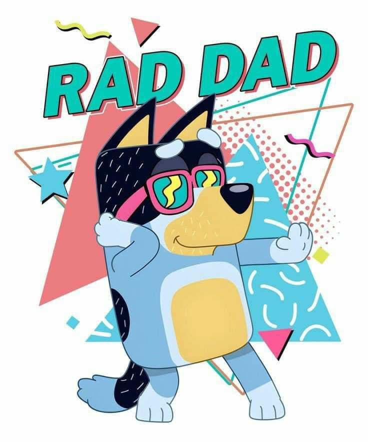 Blue dog Rad dad