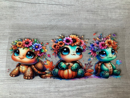 Turtles fall floral