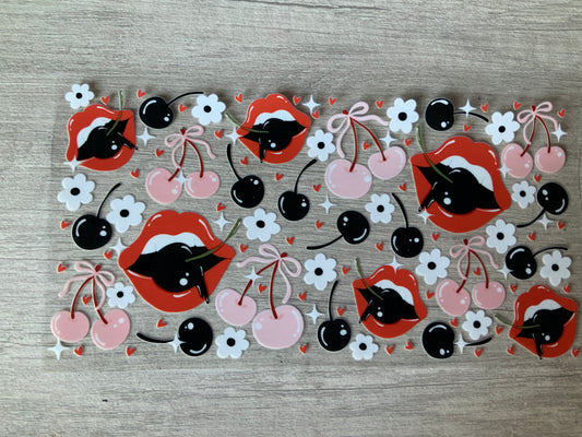 Lips and cherries