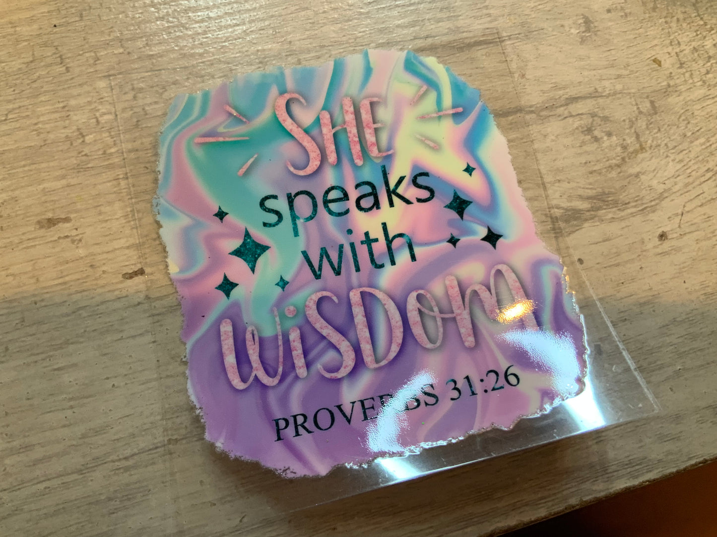 She speaks with wisdom