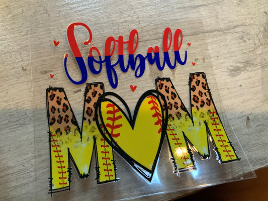 Softball mom heart