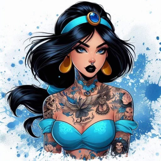 Cartoon tatted jasmine