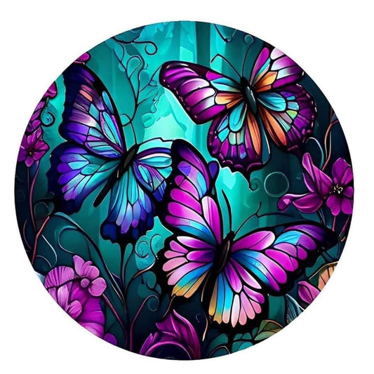 Wind spinner butterfly purple and blue