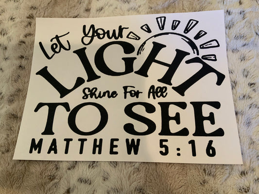 Let your light shine