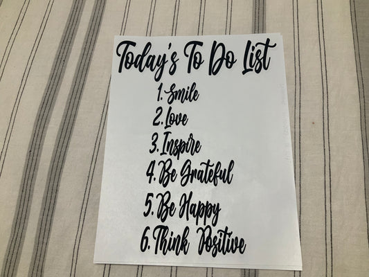 To do list affirmations