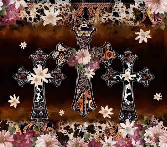 Cross triple floral