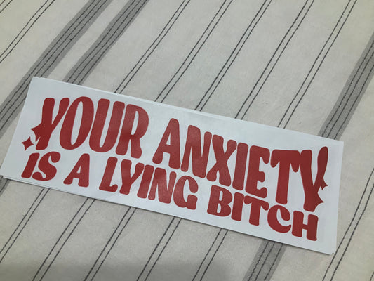 Anxiety is a lying bitch