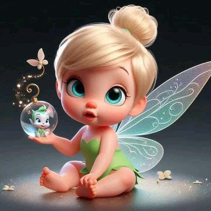 Baby tinker bell bubble