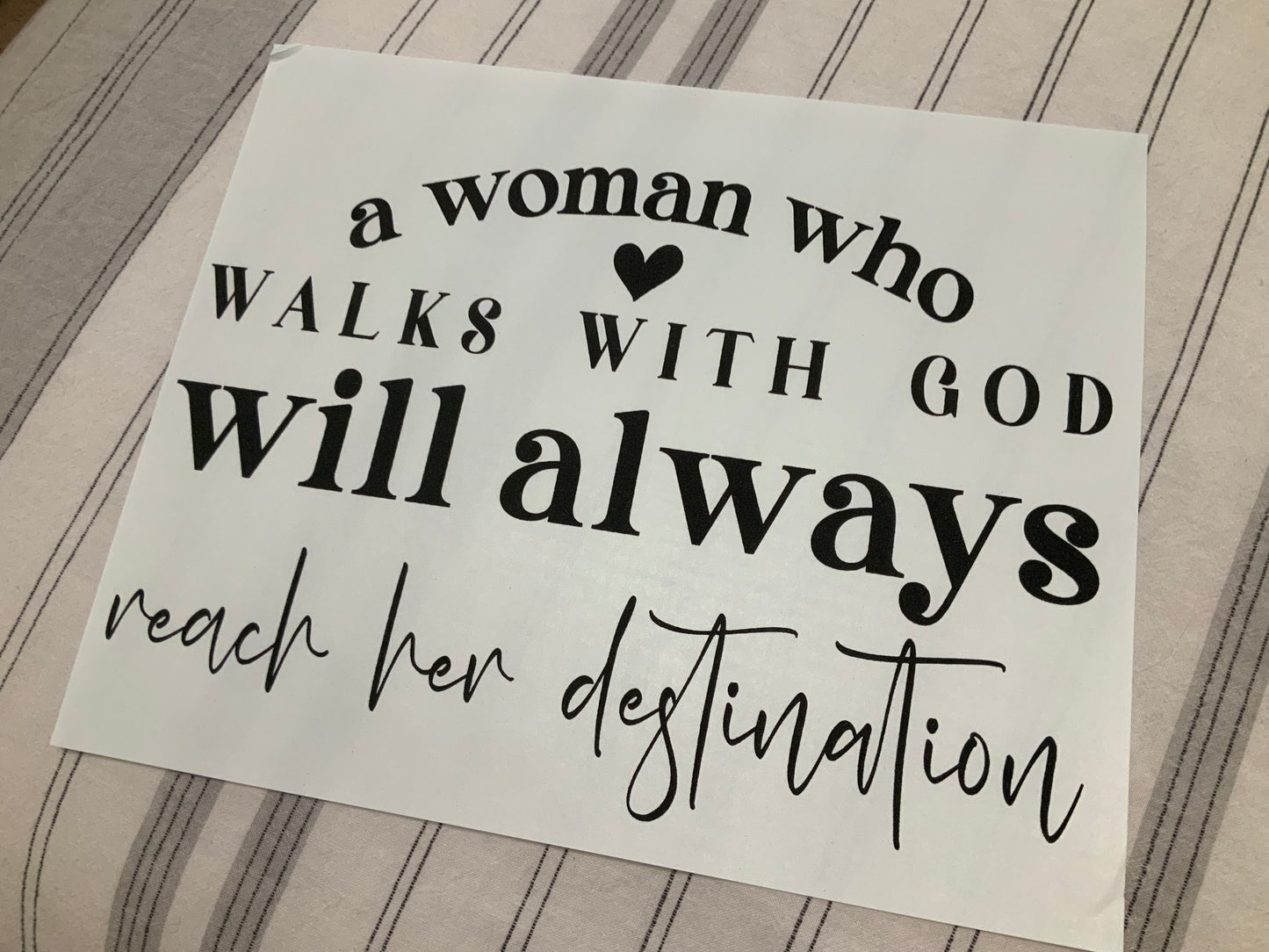 A woman who walk with god