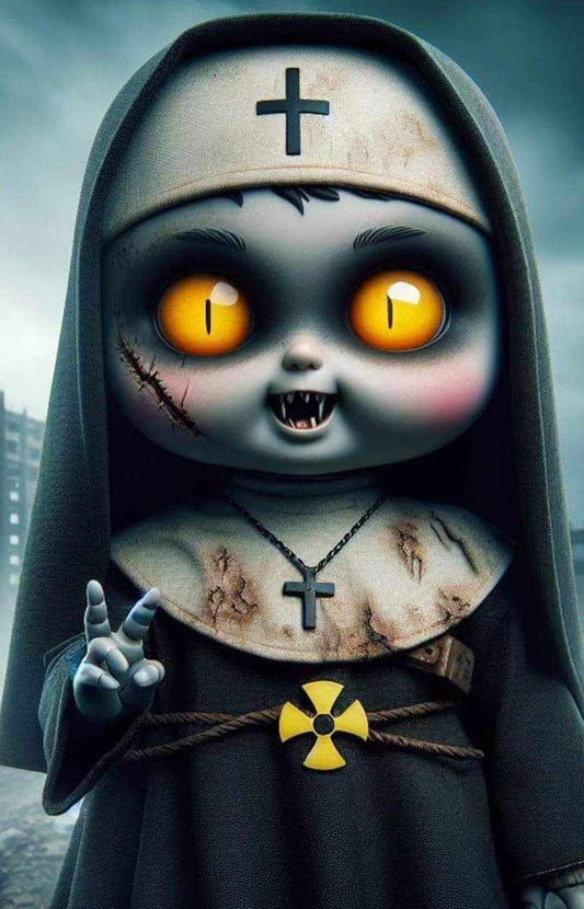 Scary mini nun