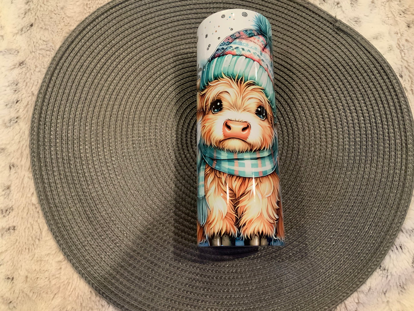 Cow winter teal