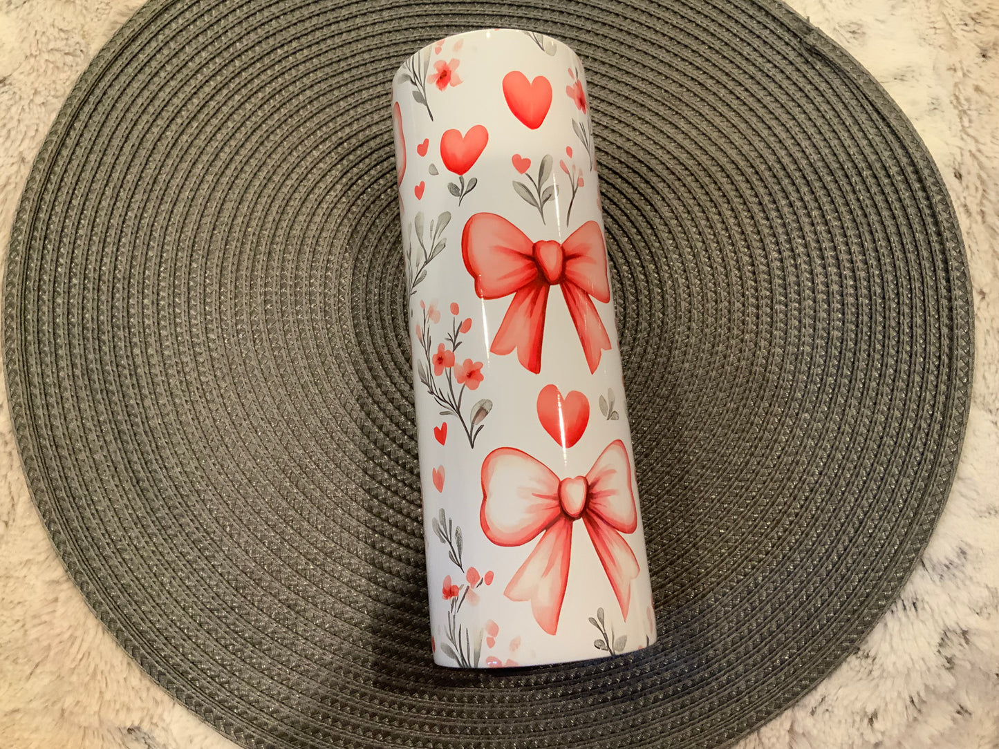 Bows hearts and flowers