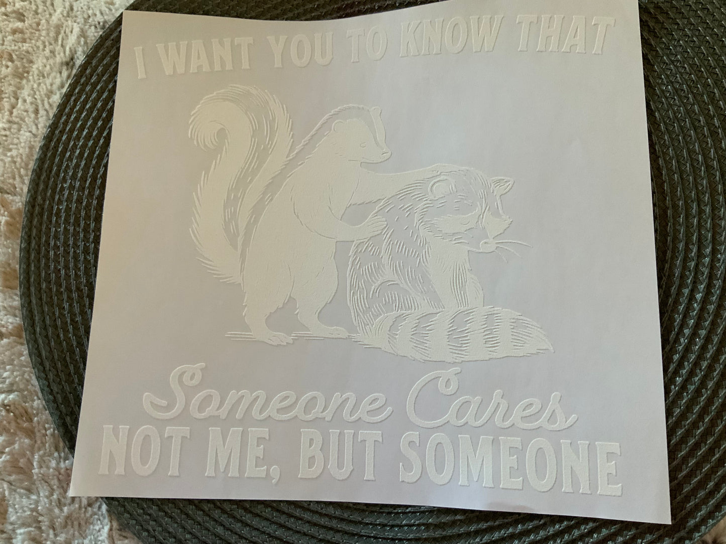 I want you to know