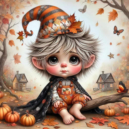 Fall fairy boy witch