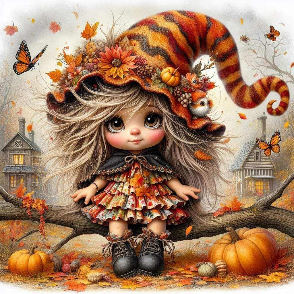 Fall fairy witch