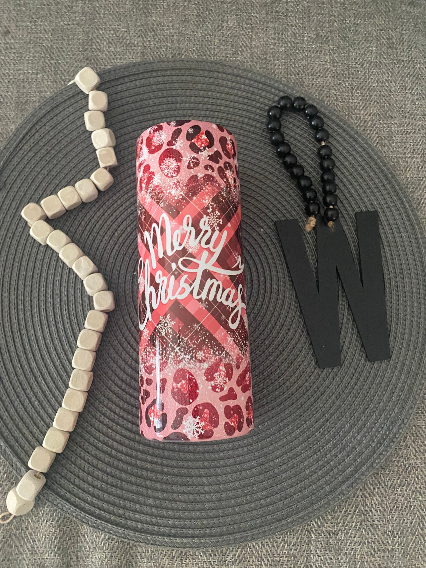 Merry Christmas pink cheetah