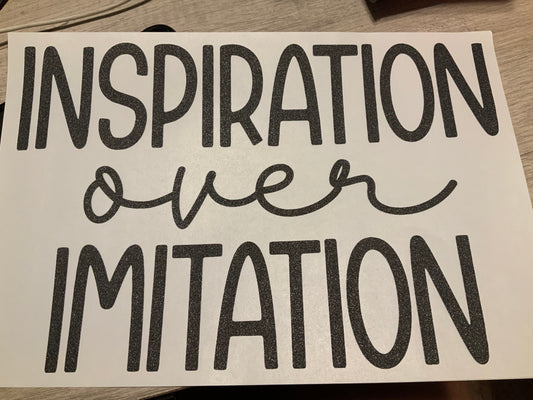 Inspiration over imitation