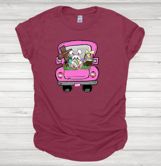 Easter bunny truck adult