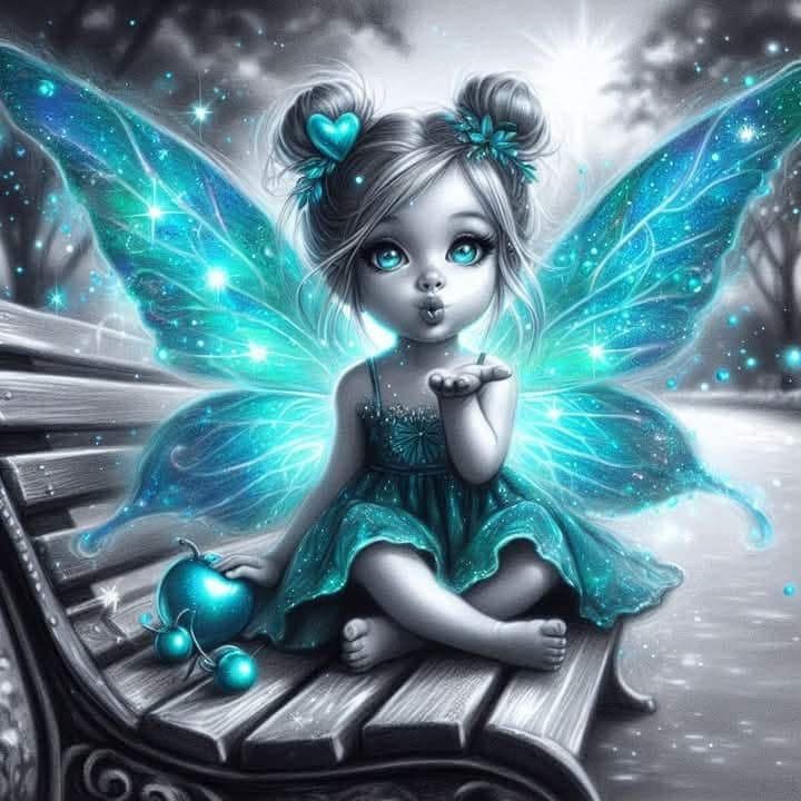 Fairy kisses blue