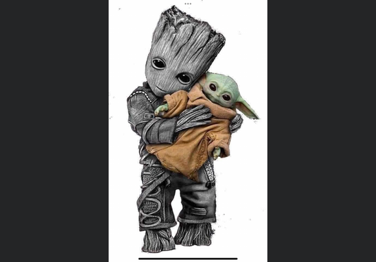 Groot and yoda