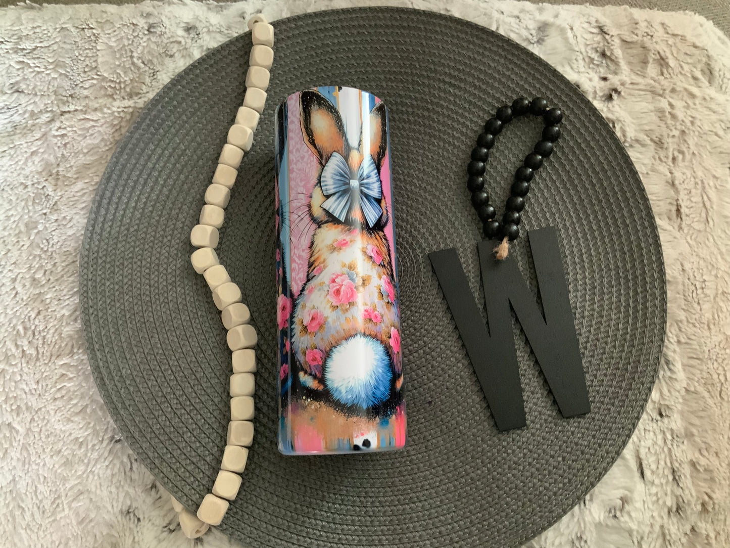 Easter bunny trio floral