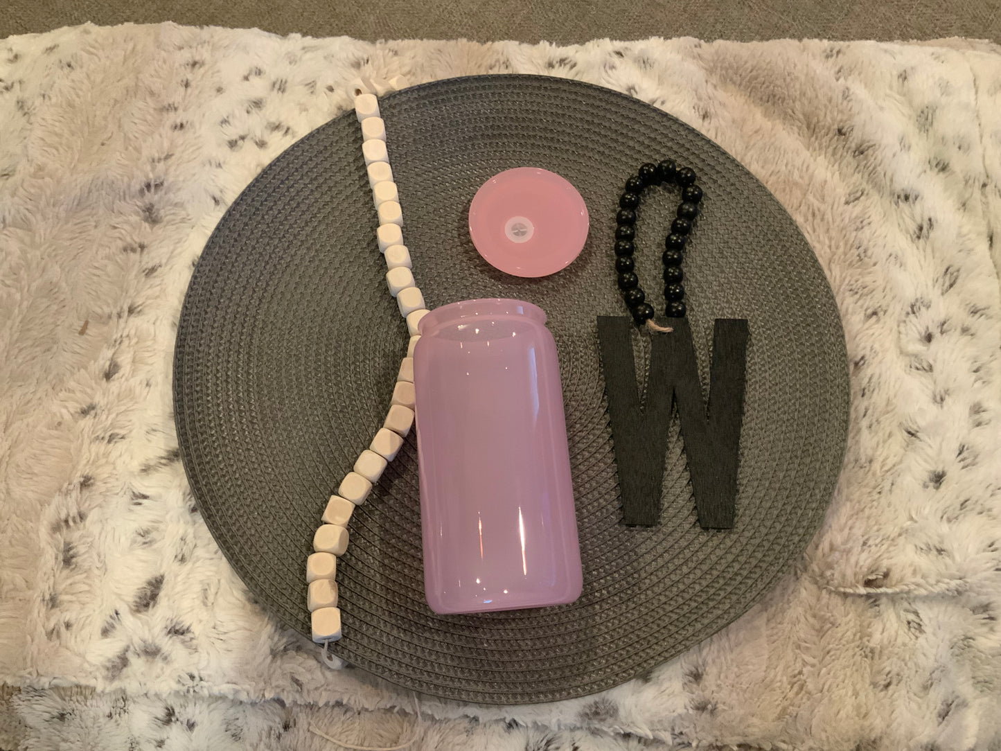 16 Oz Acrylic cup Light Pink