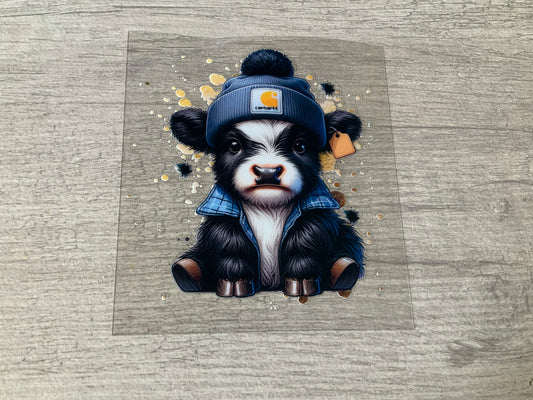 Cow carhartt blue plaid