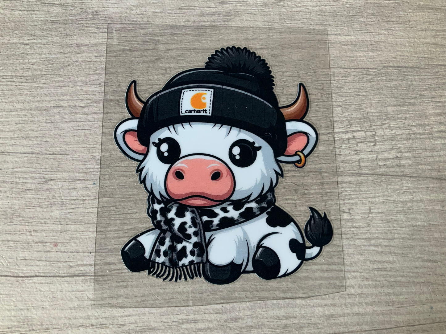 Cow carhartt black and white