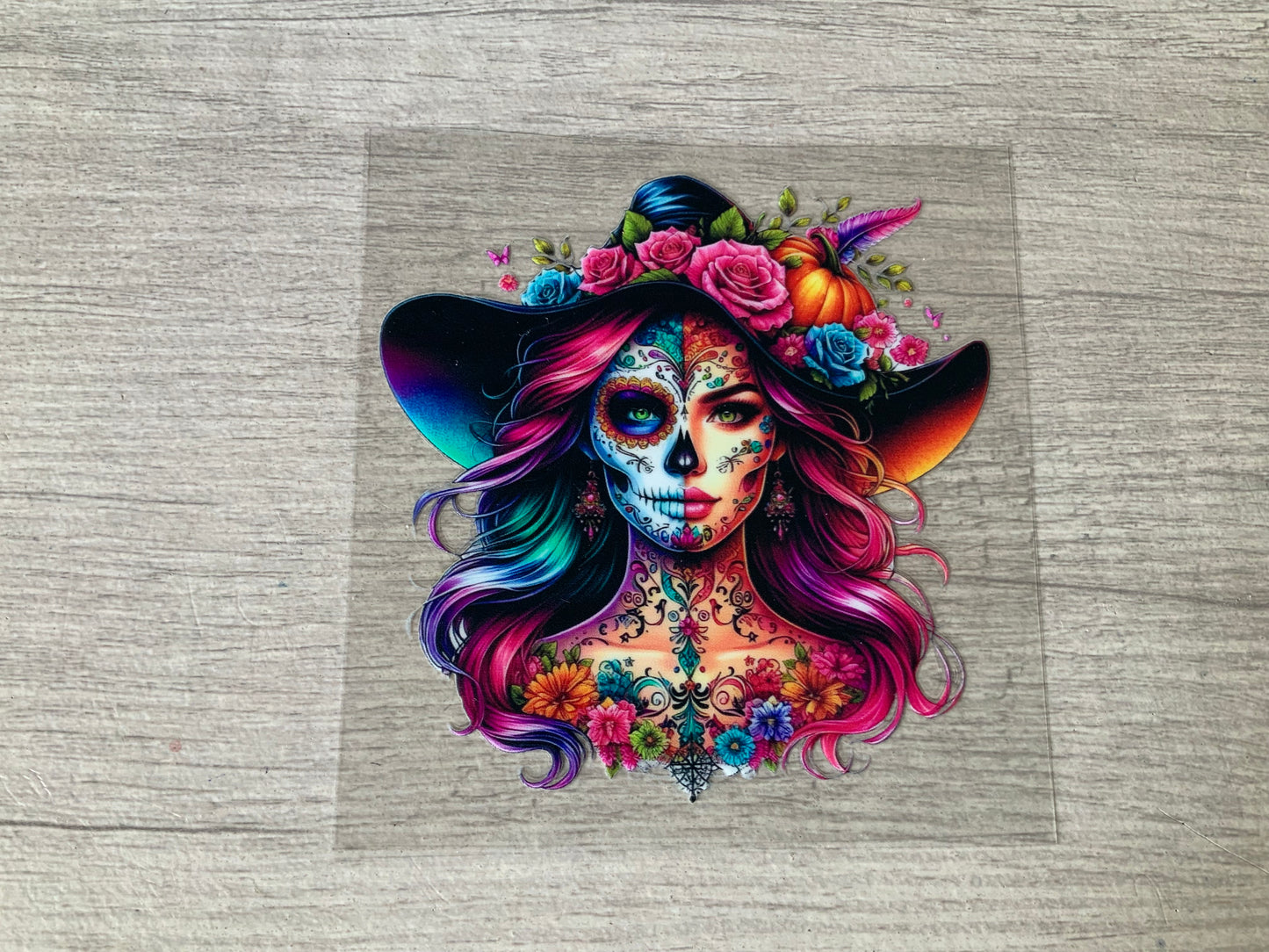 Sugar skull with hat