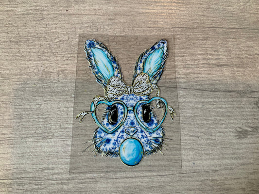Blue bunny bubble