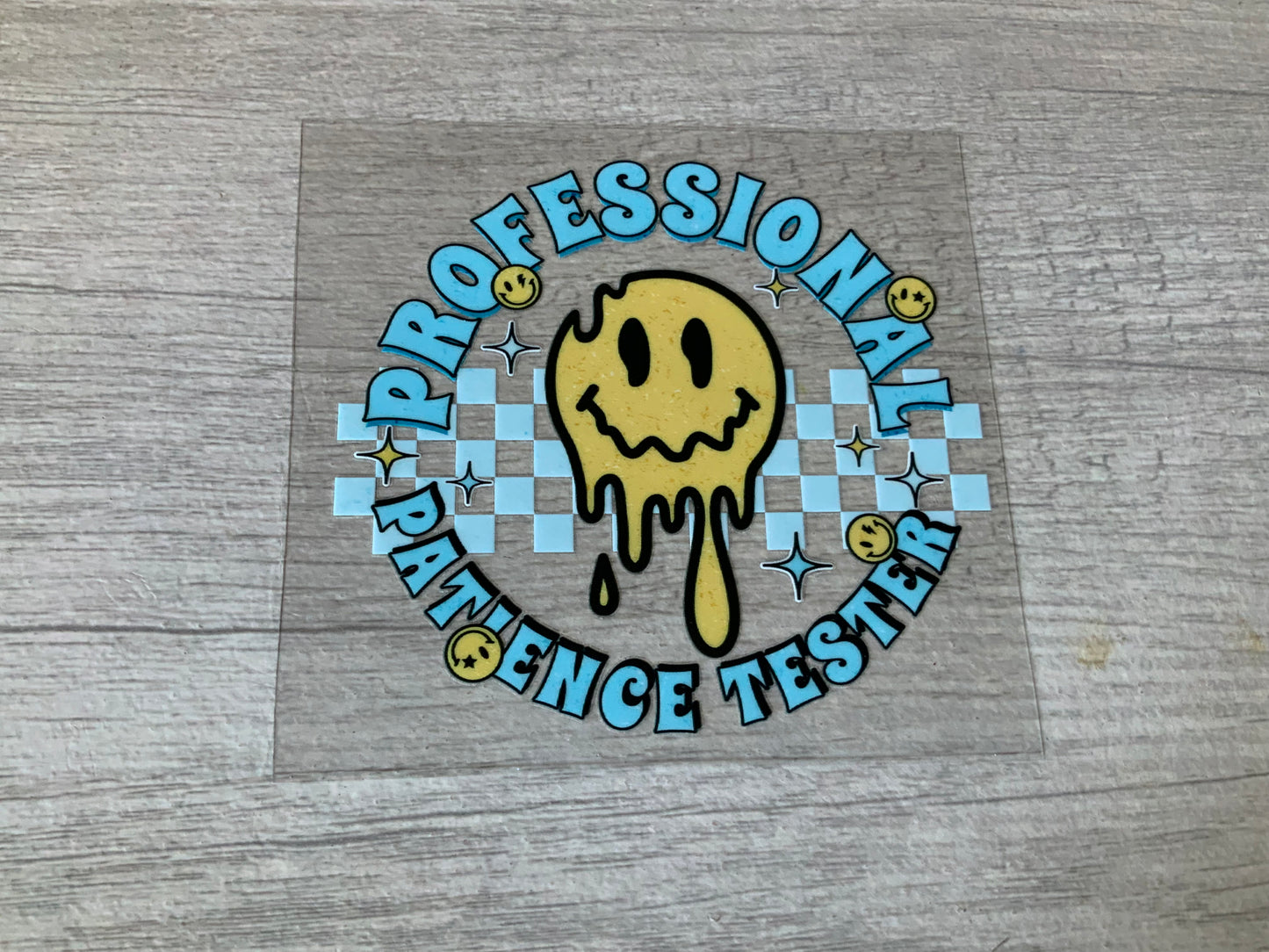 Smiley professional patient tester