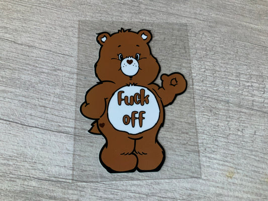 Sasssy bear brown F off
