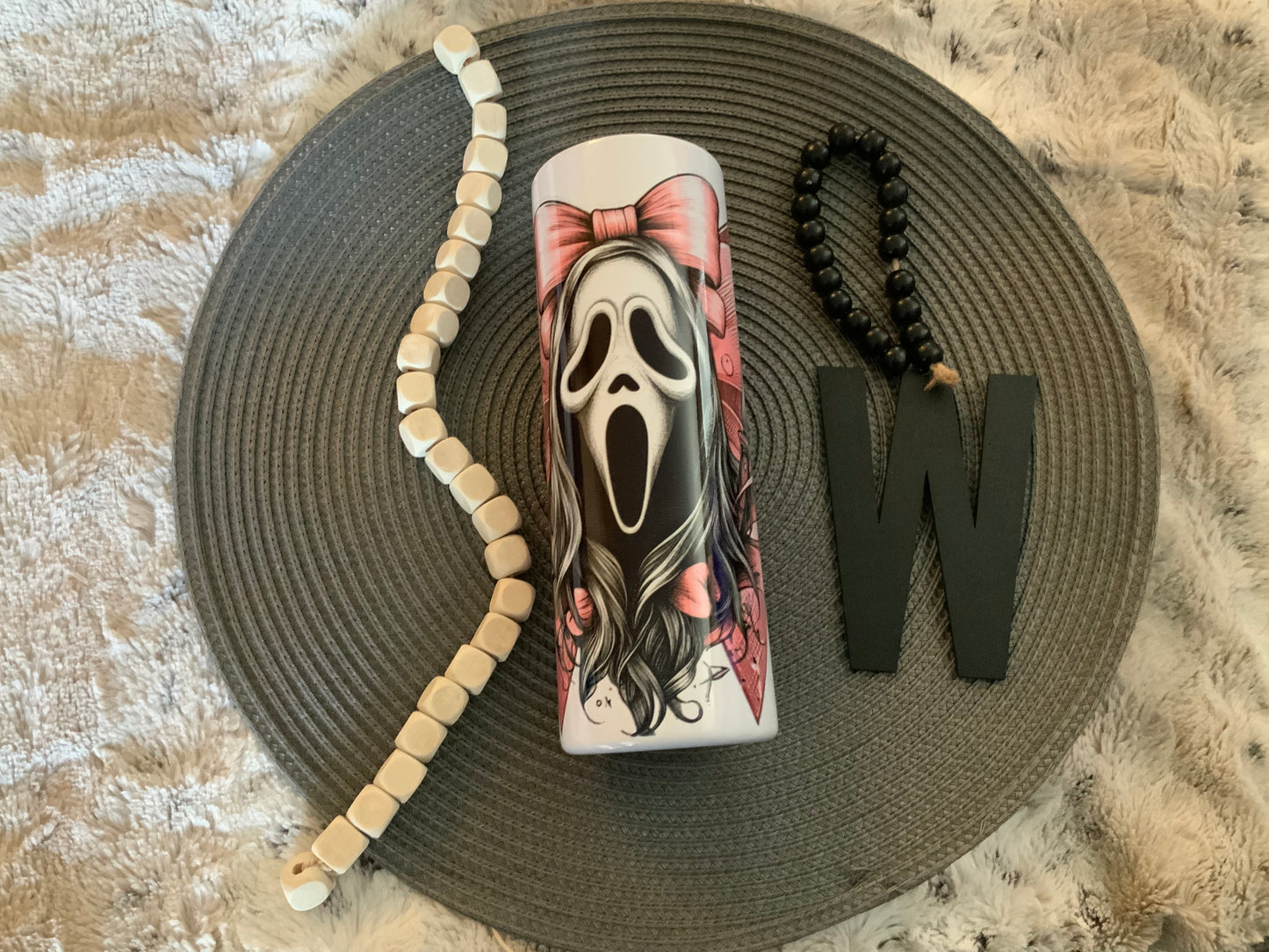 Ghostface bow pink