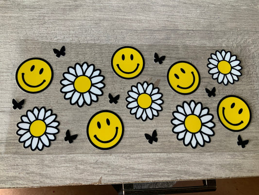 Smiley and daisies