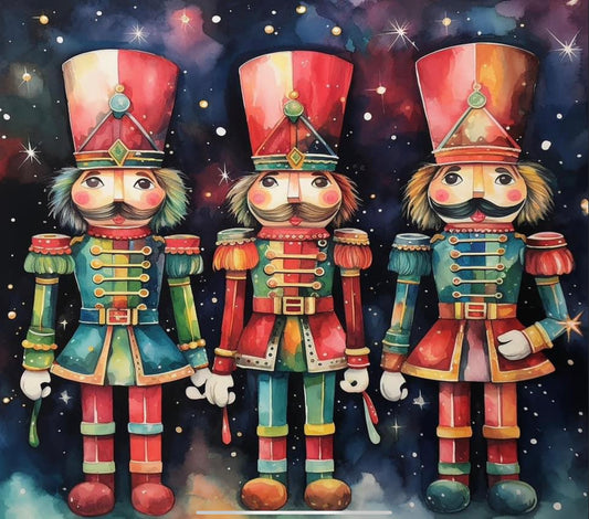 Nutcrackers green and red