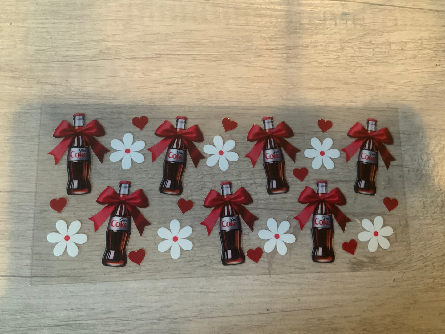 Diet Coke bows and flowers