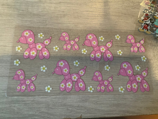 Ballon dog pink