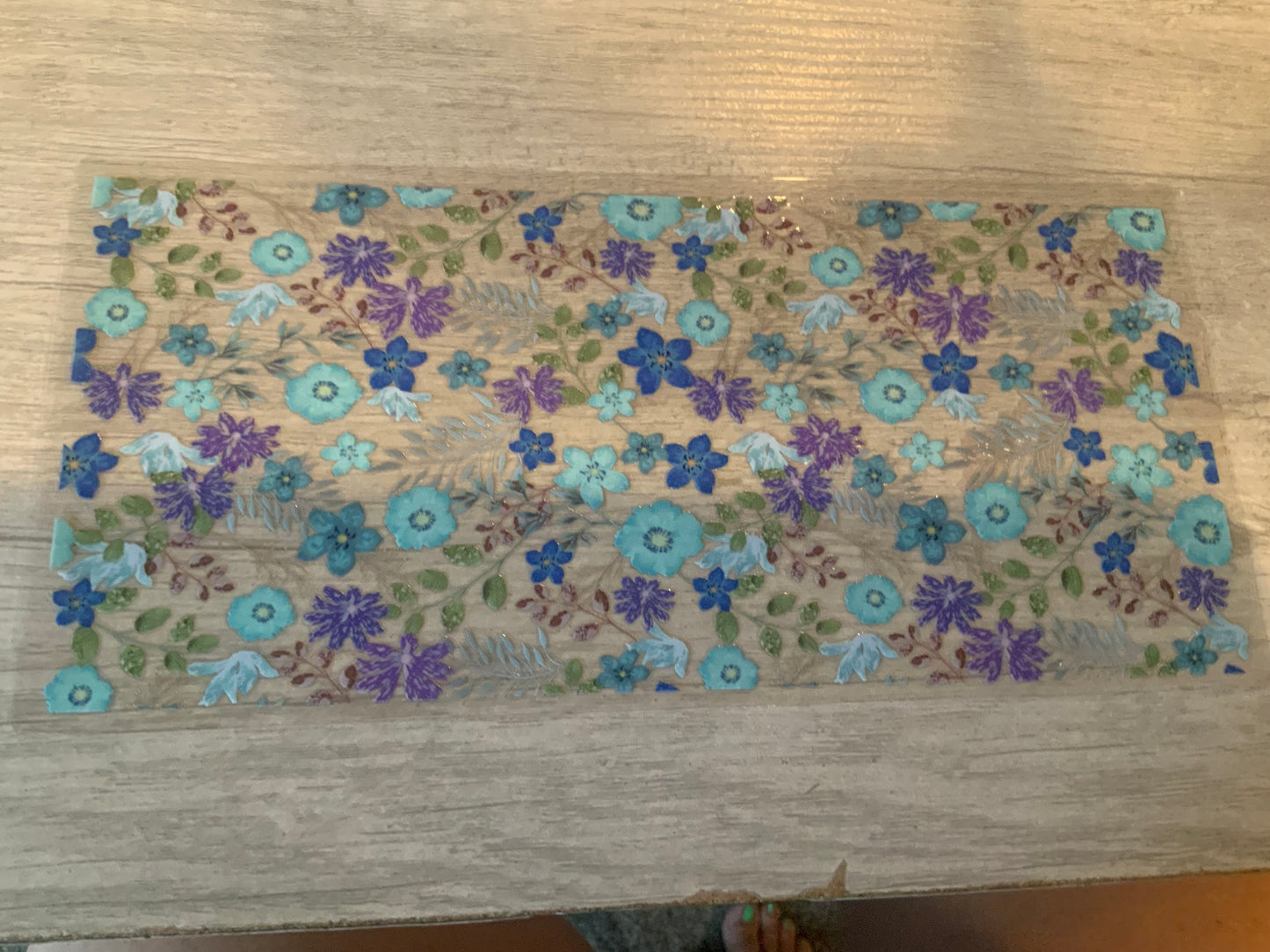 Flowers blue and purple