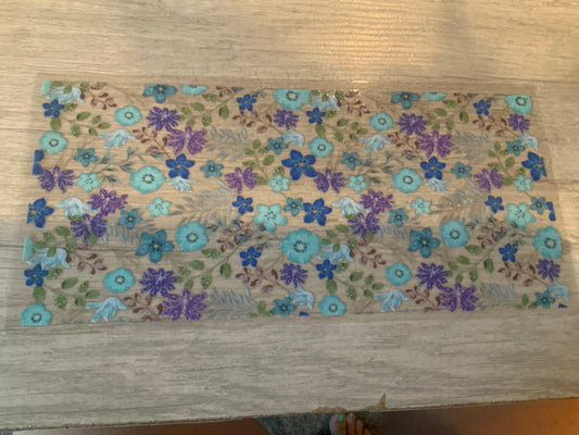 Flowers blue and purple