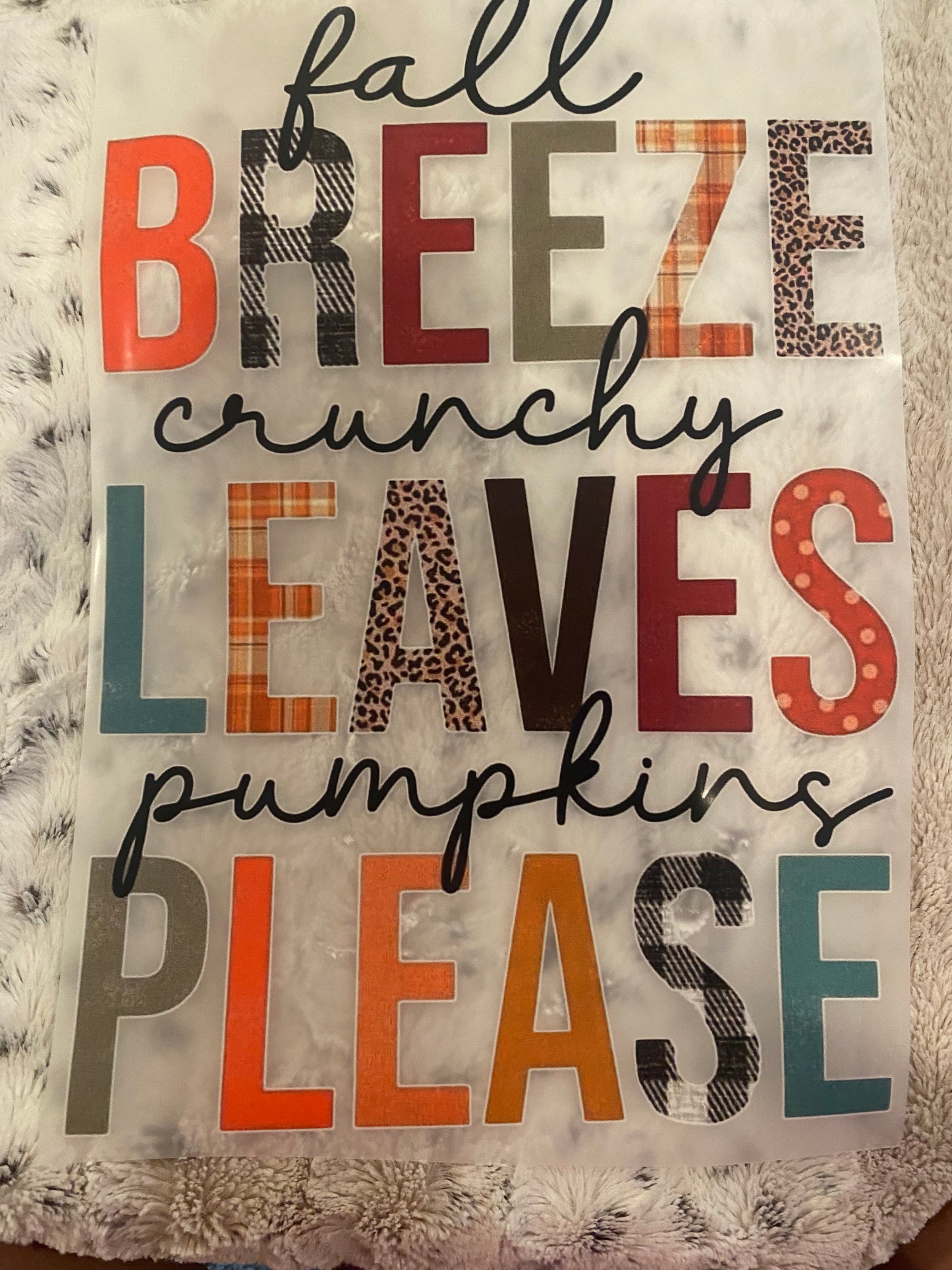 Fall breeze crunchy leaves