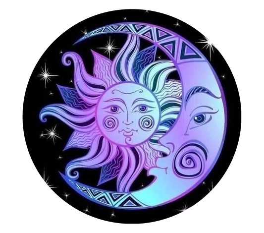 Wind spinner sun and moon