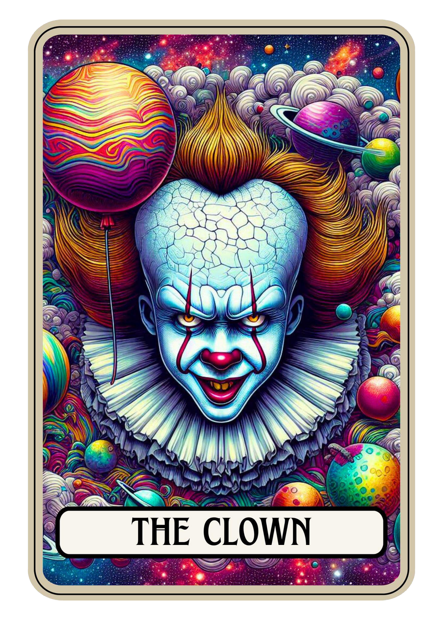 Tarot card the clown