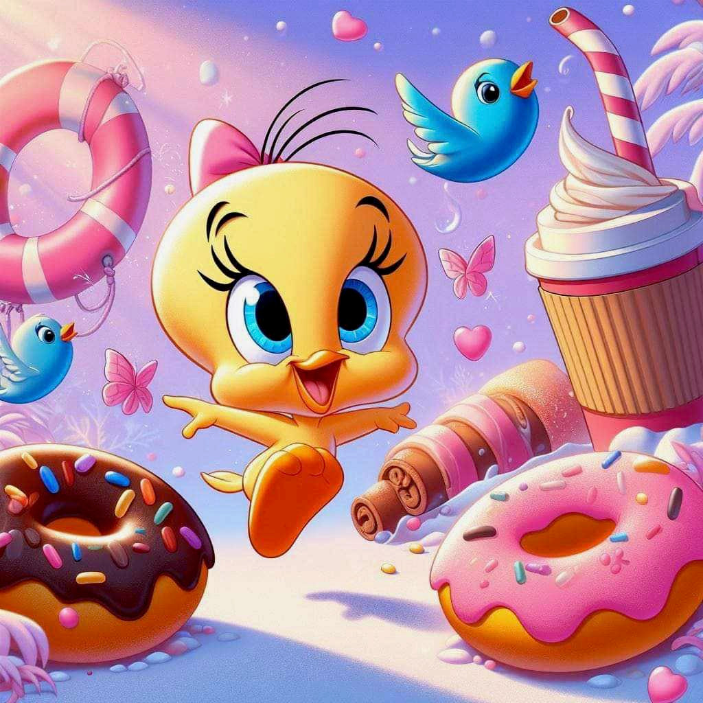 Tweety doughnuts