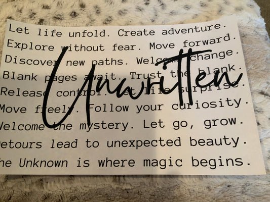 Unwritten words