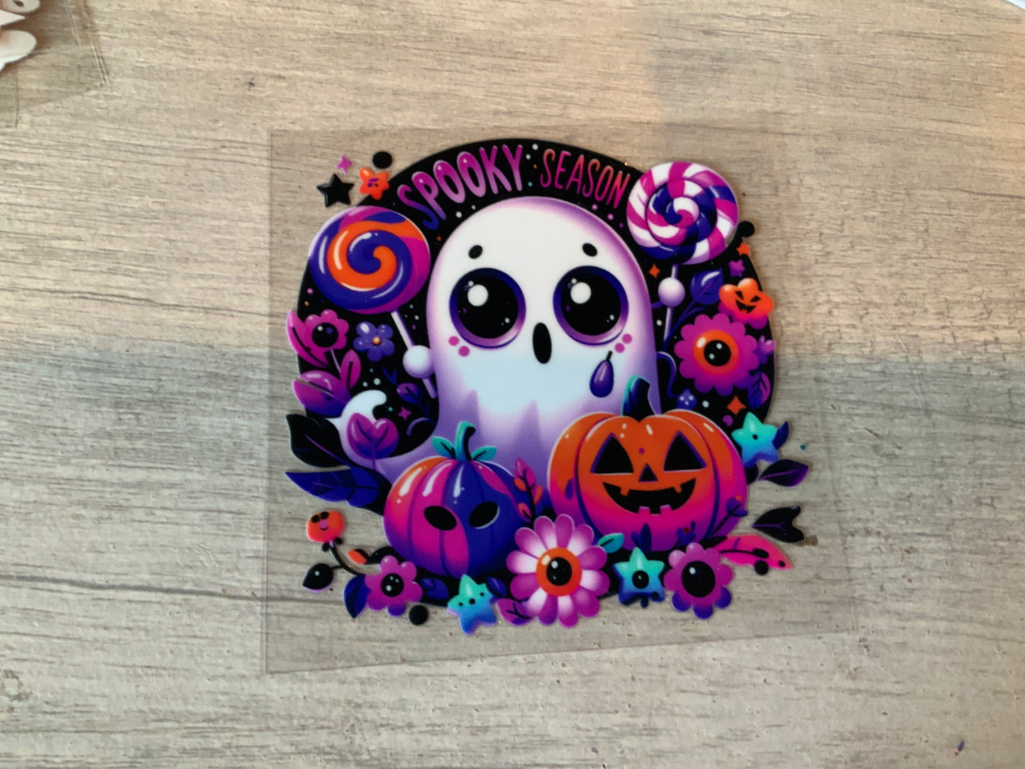 Ghost spooky season purple